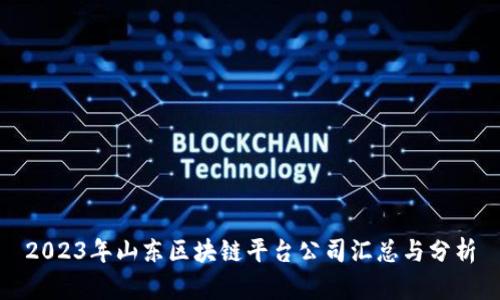 2023年山东区块链平台公司汇总与分析